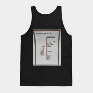 Central Line Underground Eastbound London Tank Top